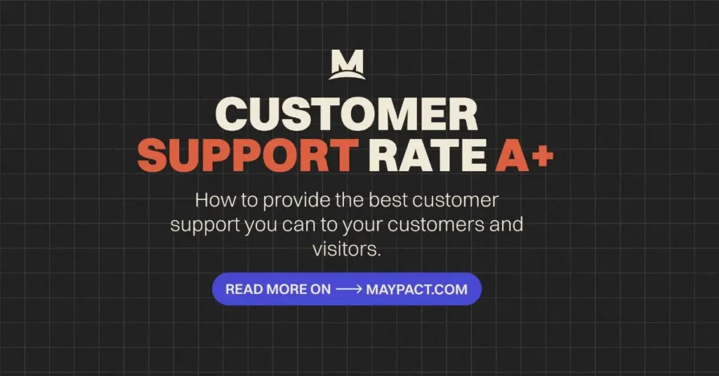 Illustration of How to have 5 start customer support made for the purpose of providing better visuals at MAYPACT