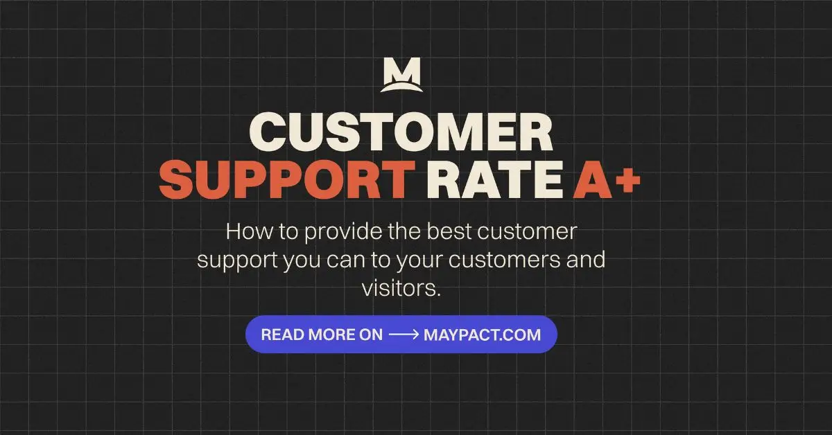 Illustration of How to have 5 start customer support made for the purpose of providing better visuals at MAYPACT