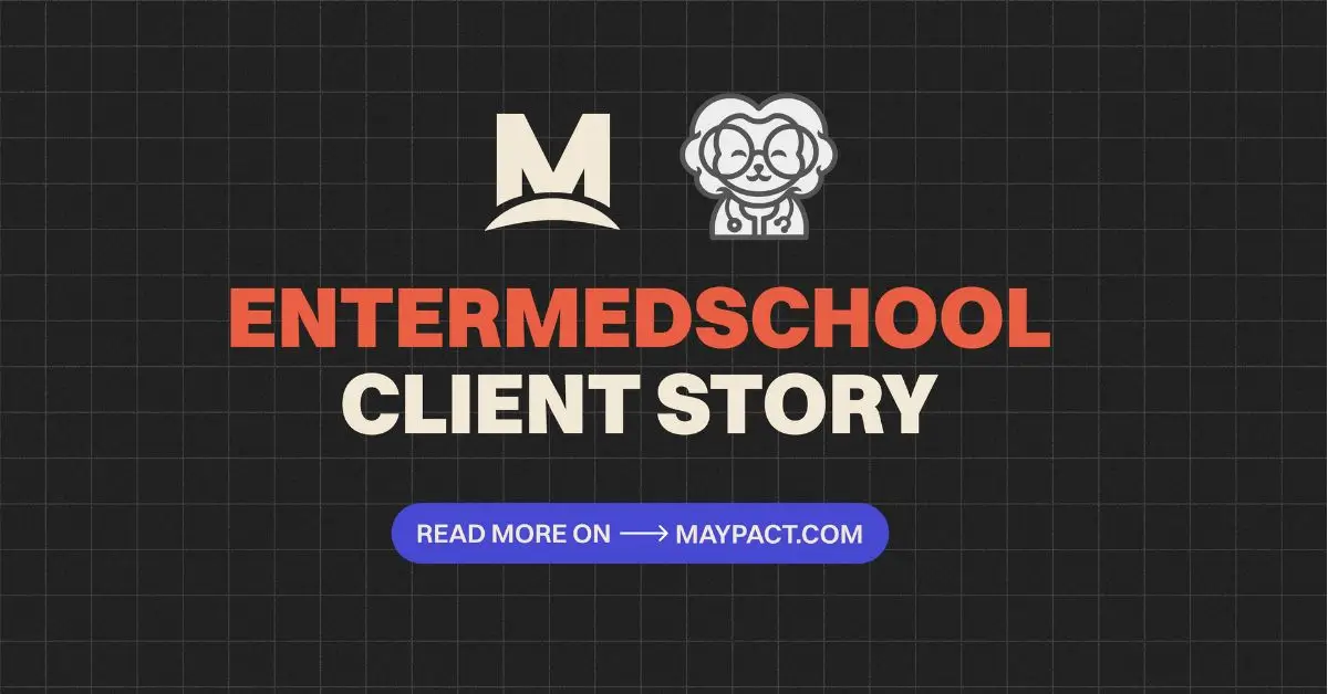 Illustration of EnterMedSchool Client Story made for the purpose of providing better visuals at MAYPACT